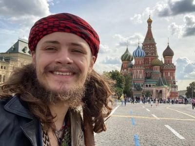 Майкл Глосс на Красной площади в Москве. Фото: личный архив / "Важные истории"